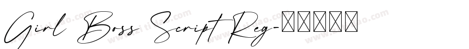 Girl Boss Script Reg字体转换